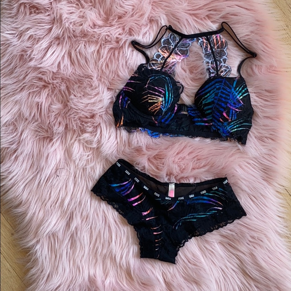 Pink bra & panty set (unworn)